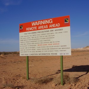 Remote Warning Sign
